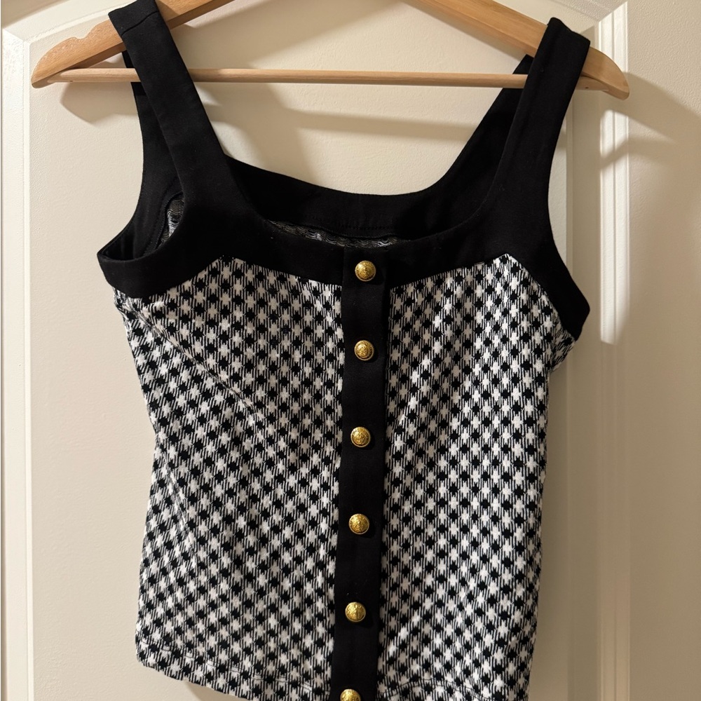 Checkered Women's Top